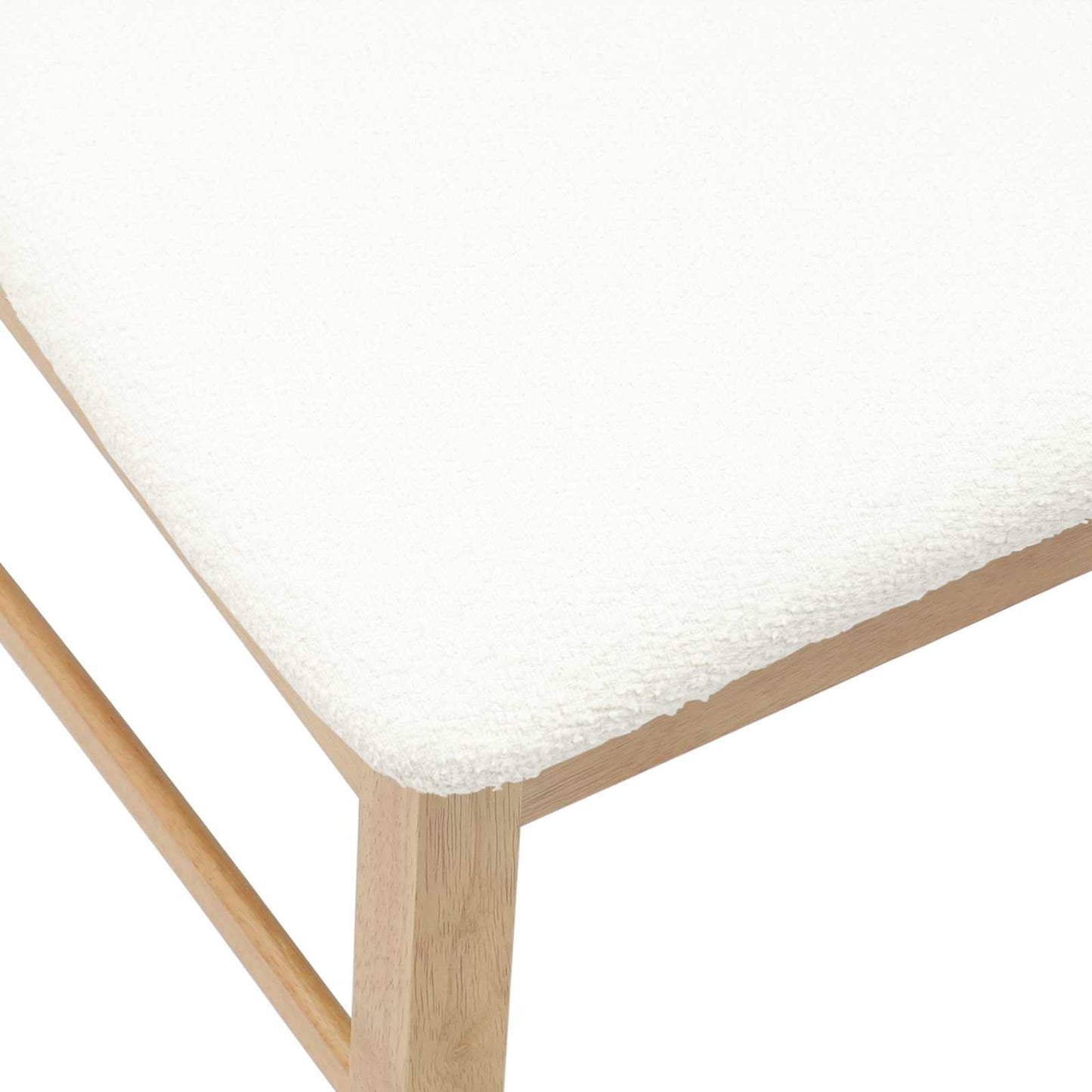 Dining Chairs 2 pcs Natural 43 x 54 x 89 cm Solid Rubber Wood
