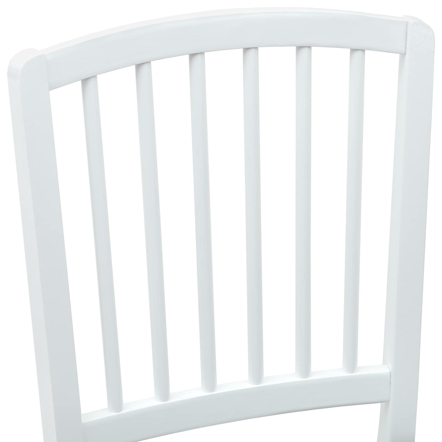 Dining Chairs 2 pcs White 50 x 52.5 x 91 cm Solid Rubber Wood