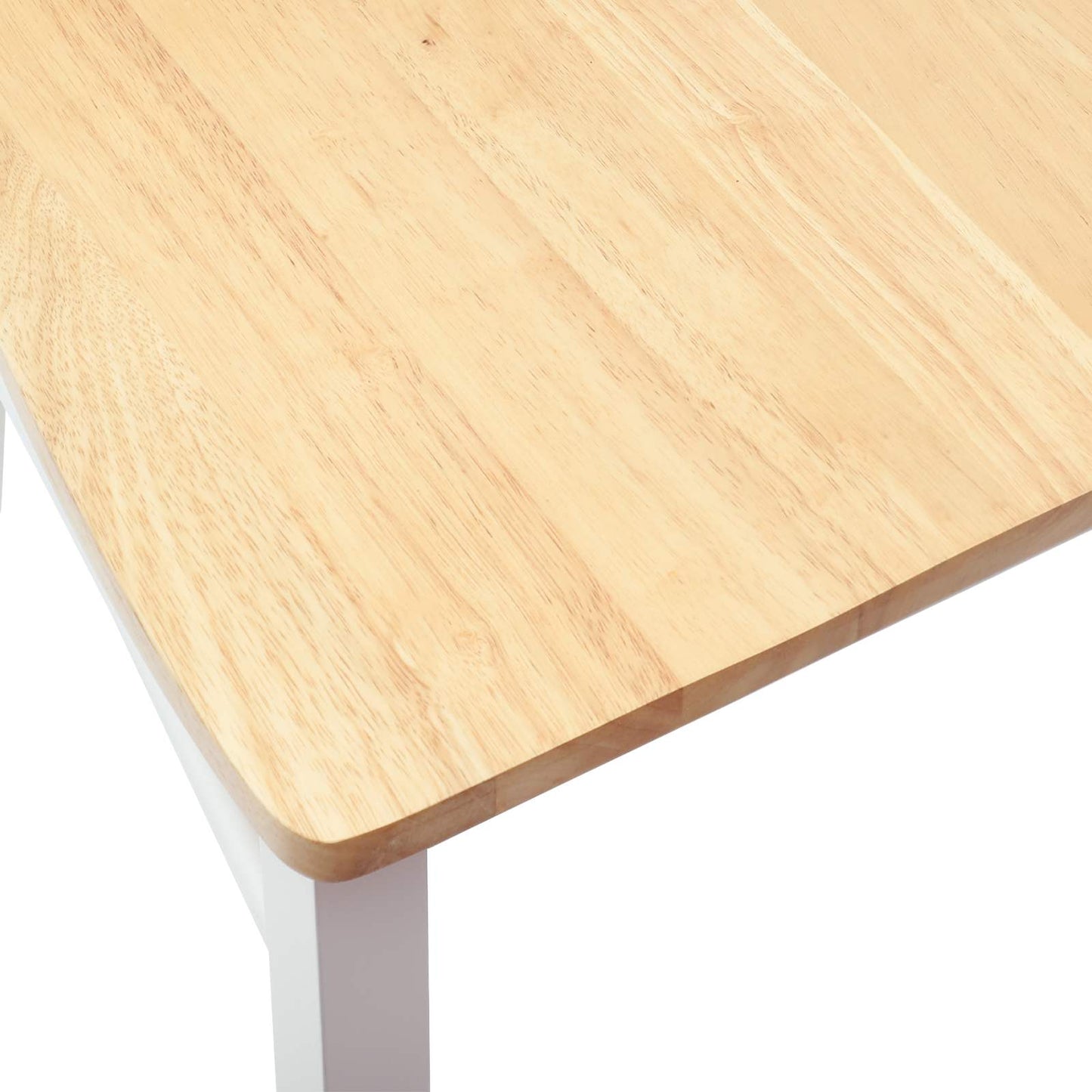 Dining Chairs 2 pcs White 50 x 52.5 x 91 cm Solid Rubber Wood