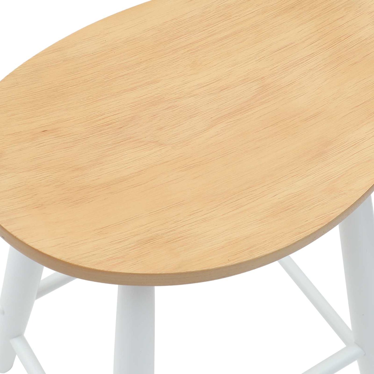 Dining Chairs 2 pcs White 46 x 37 x 63 cm Solid Rubber Wood