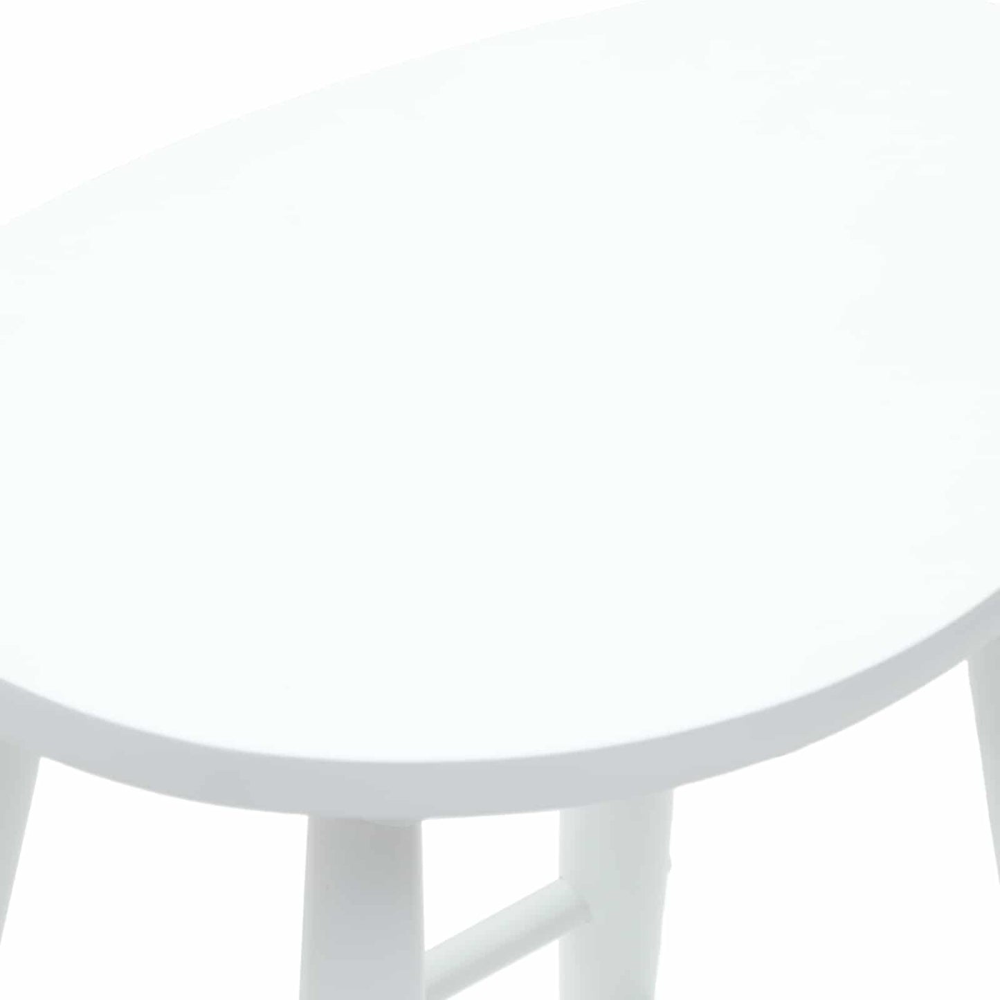 Dining Chairs 2 pcs White 46 x 37 x 63 cm Solid Rubber Wood