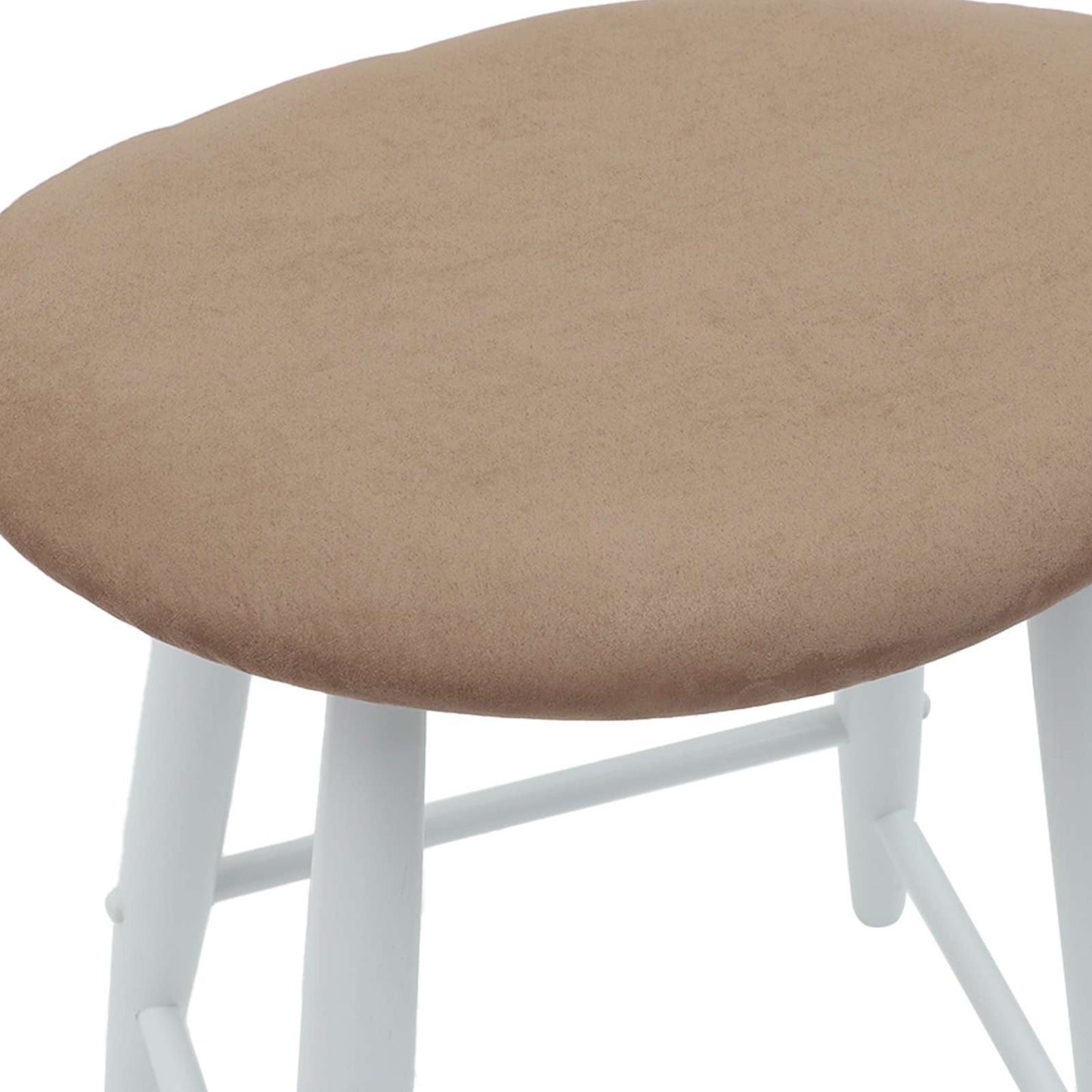 Dining Chairs 2 pcs White 46 x 37 x 63 cm Solid Rubber Wood