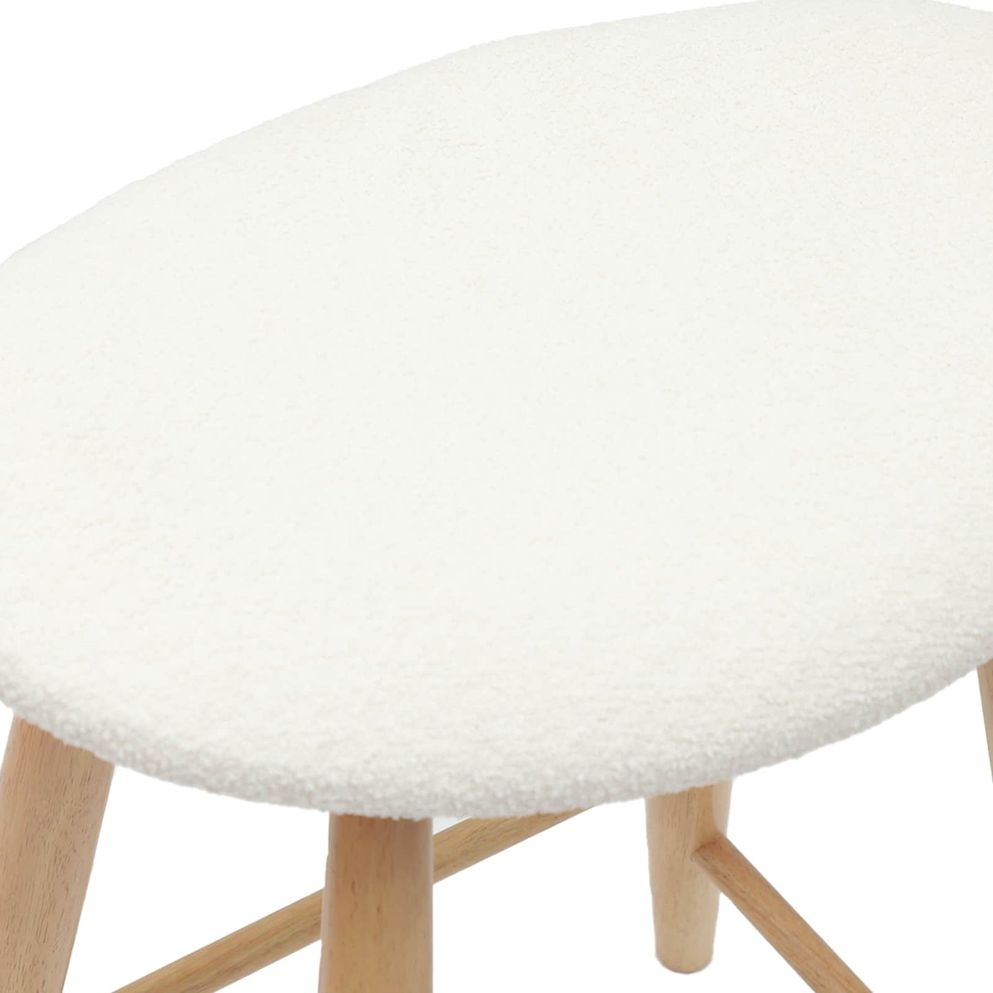 Dining Chairs 2 pcs Natural 46 x 37 x 63 cm Solid Rubber Wood