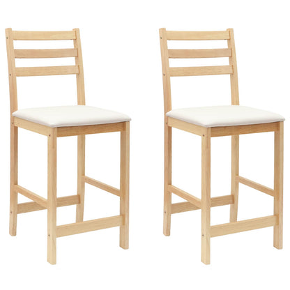 Dining Chairs 2 pcs Natural 40 x 47.5 x 99.5 cm