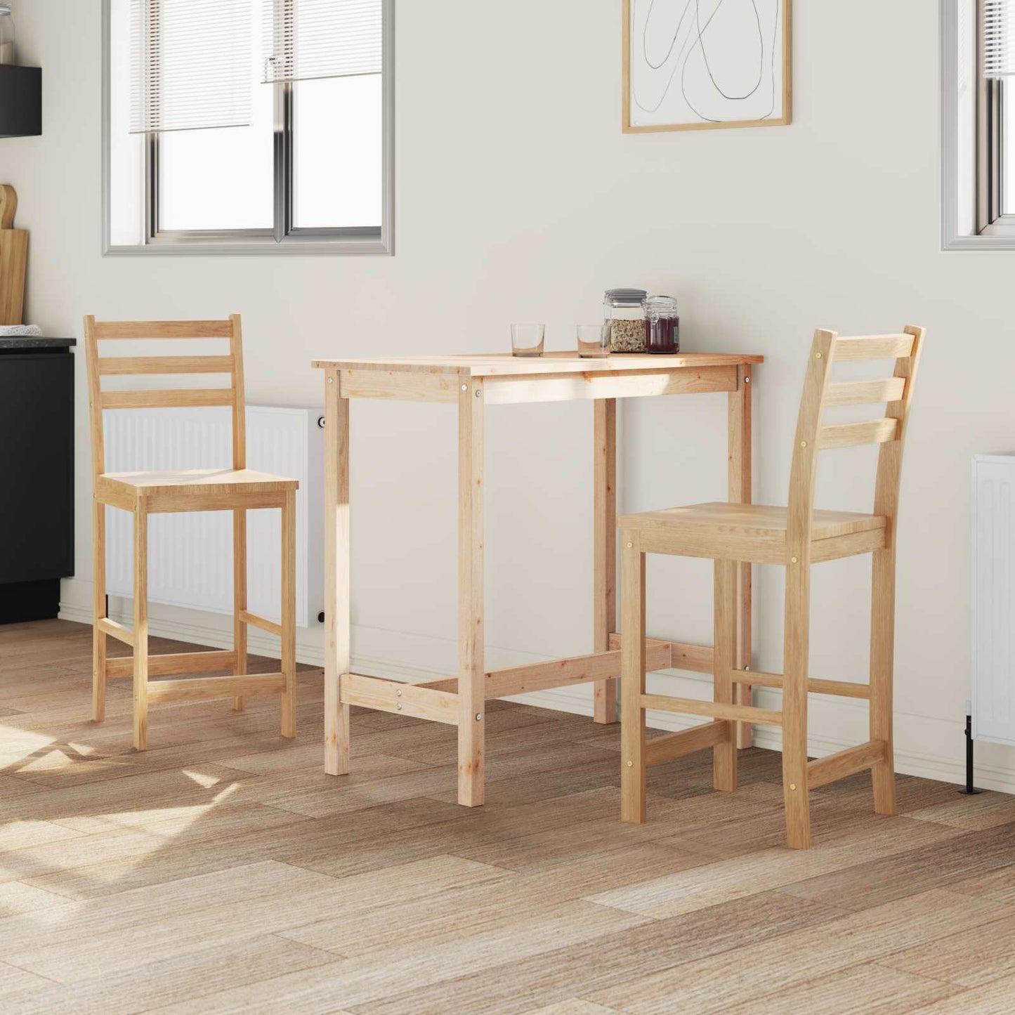 Dining Chairs 2 pcs Natural 40 x 47.5 x 99.5 cm