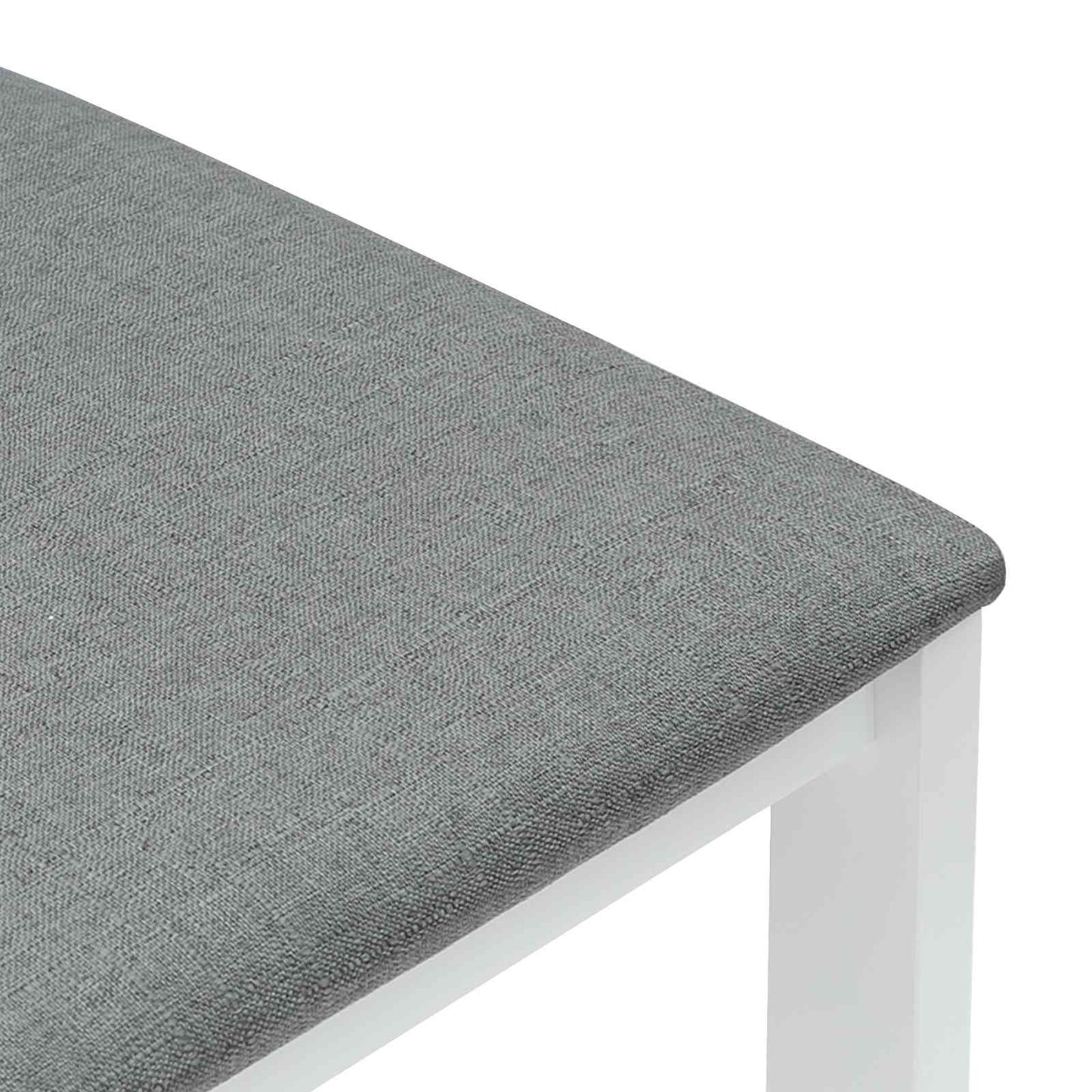 Dining Chairs 2 pcs White 40 x 47.5 x 99.5 cm Solid Rubber Wood