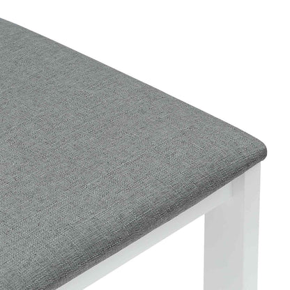 Dining Chairs 2 pcs White 40 x 47.5 x 99.5 cm Solid Rubber Wood