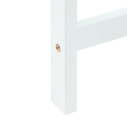 Dining Chairs 2 pcs White 40 x 47.5 x 99.5 cm Solid Rubber Wood