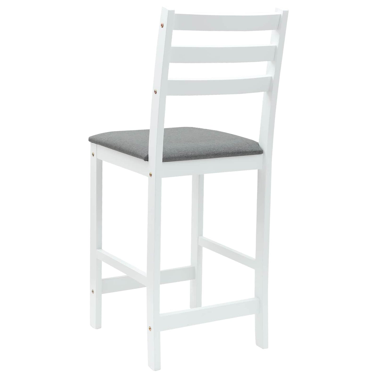 Dining Chairs 2 pcs White 40 x 47.5 x 99.5 cm Solid Rubber Wood