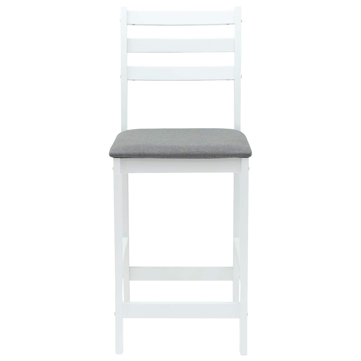 Dining Chairs 2 pcs White 40 x 47.5 x 99.5 cm Solid Rubber Wood