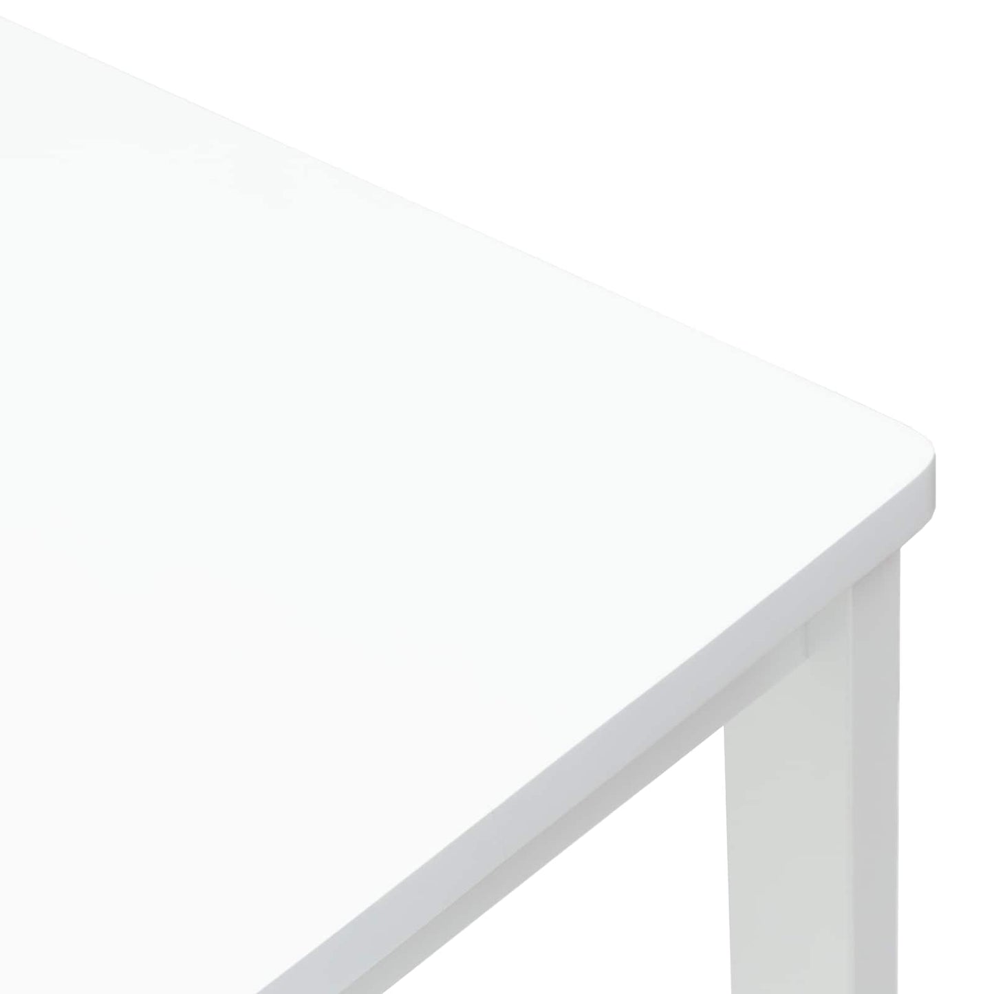 Dining Chairs 2 pcs White 40 x 47.5 x 99.5 cm Solid Rubber Wood