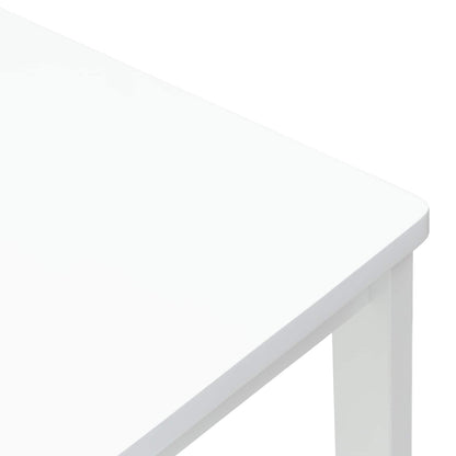 Dining Chairs 2 pcs White 40 x 47.5 x 99.5 cm Solid Rubber Wood