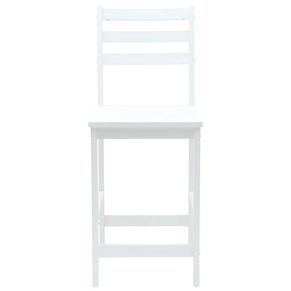 Dining Chairs 2 pcs White 40 x 47.5 x 99.5 cm Solid Rubber Wood