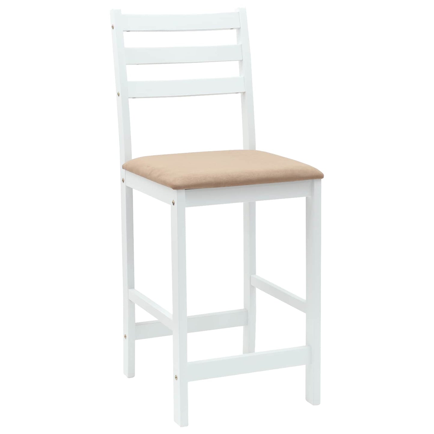 Dining Chairs 2 pcs White 40 x 47.5 x 99.5 cm Solid Rubber Wood