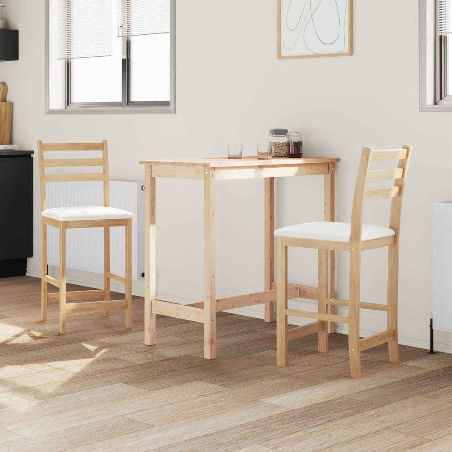Dining Chairs 2 pcs Natural 40 x 47.5 x 99.5 cm
