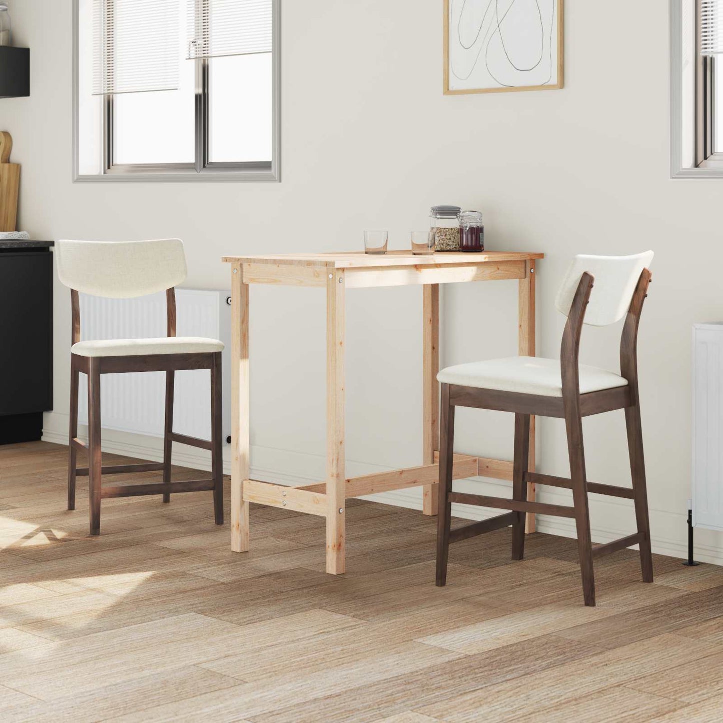 Dining Chairs 2 pcs Light Brown 48 x 49 x 95 cm