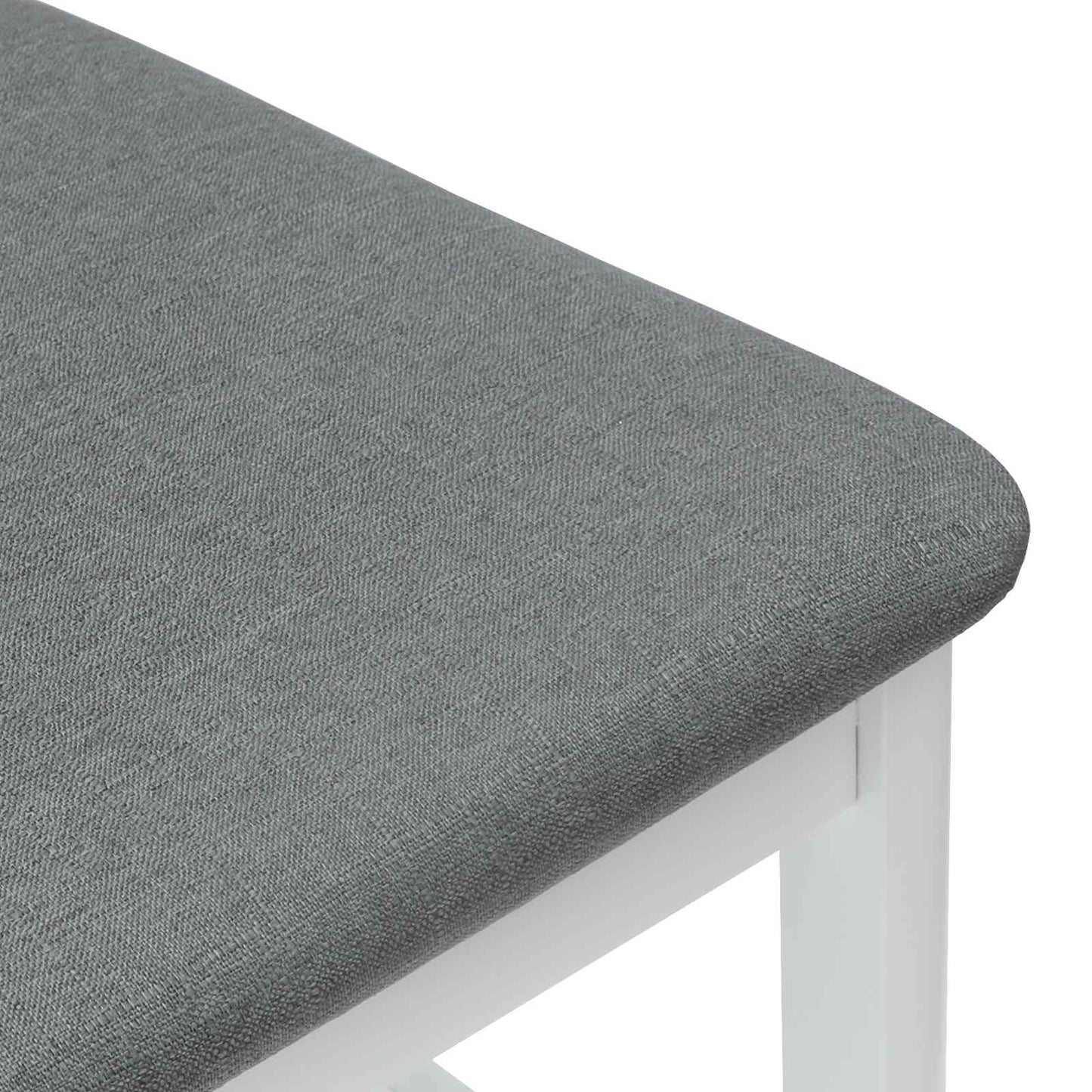 Dining Chairs 2 pcs White 48 x 49 x 95 cm Solid Rubber Wood