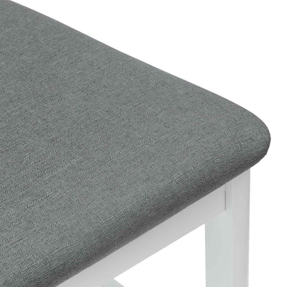 Dining Chairs 2 pcs White 48 x 49 x 95 cm Solid Rubber Wood