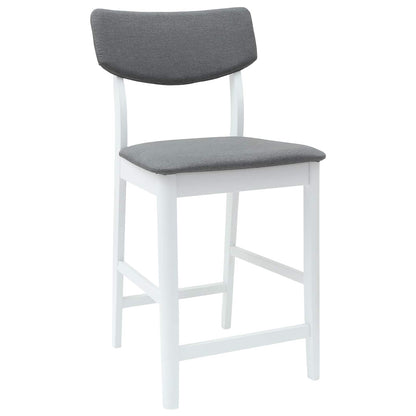 Dining Chairs 2 pcs White 48 x 49 x 95 cm Solid Rubber Wood