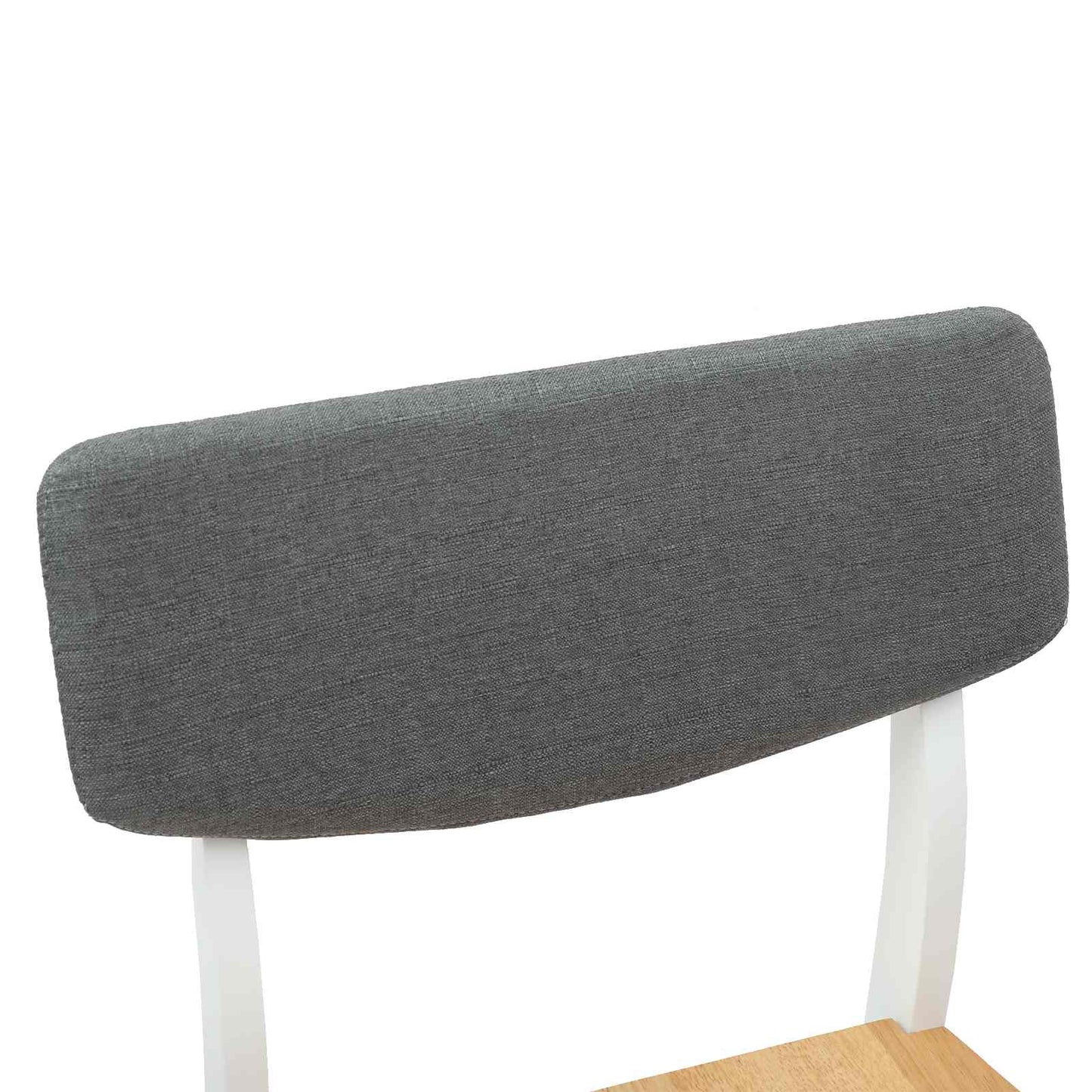 Dining Chairs 2 pcs White 48 x 49 x 95 cm Solid Rubber Wood