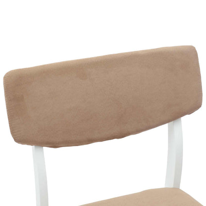 Dining Chairs 2 pcs White 48 x 49 x 95 cm Solid Rubber Wood