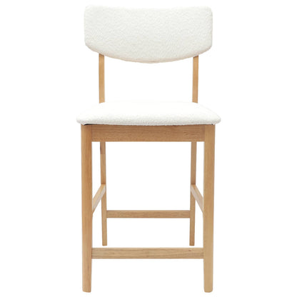 Dining Chairs 2 pcs Natural 48 x 49 x 95 cm Solid Rubber Wood