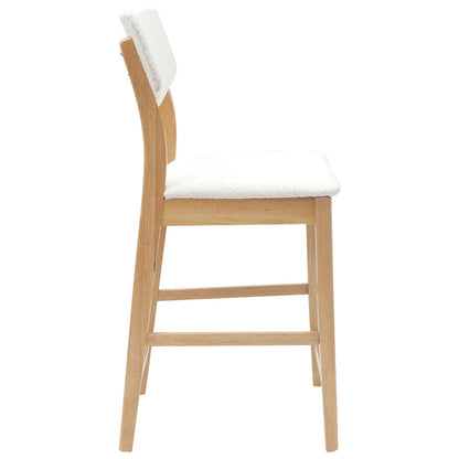 Dining Chairs 2 pcs Natural 48 x 49 x 95 cm Solid Rubber Wood