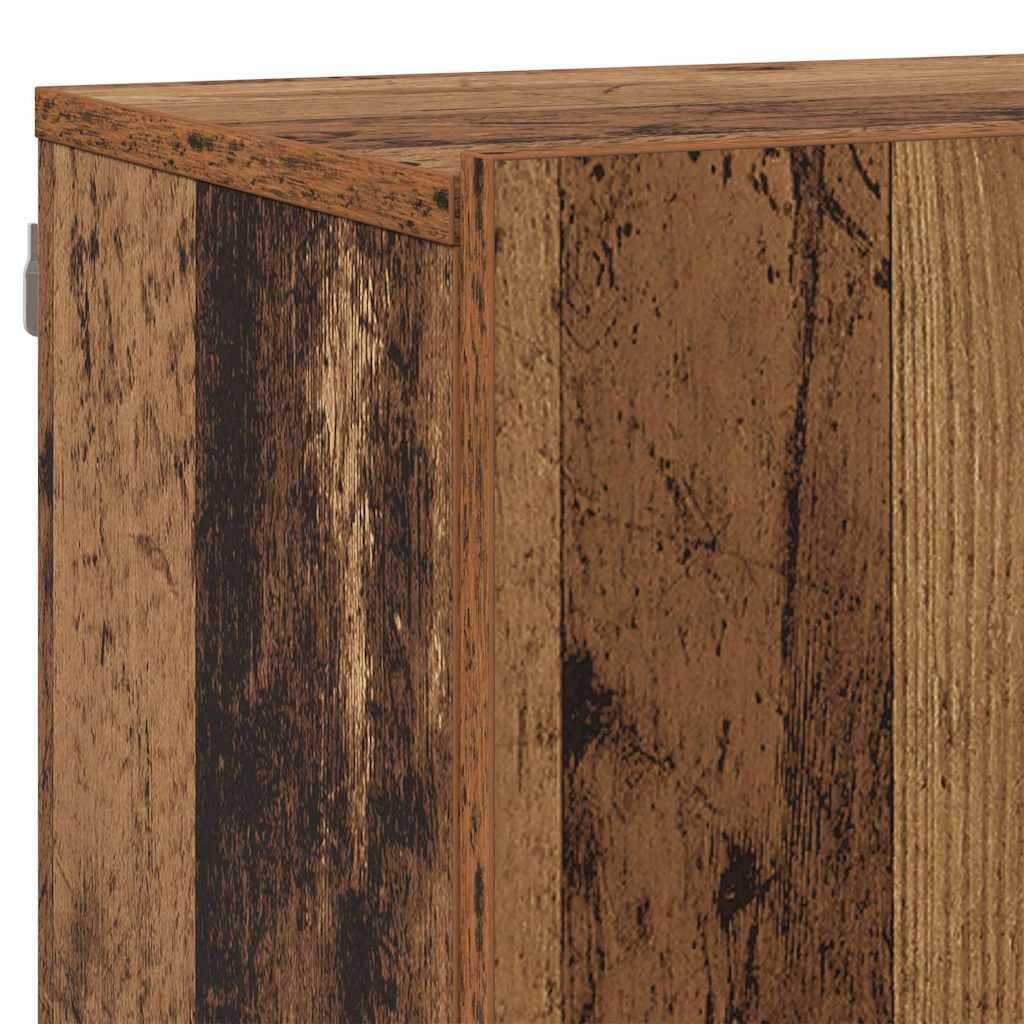 TV Units Wall-mounted 6 pcs Old wood Engineered wood