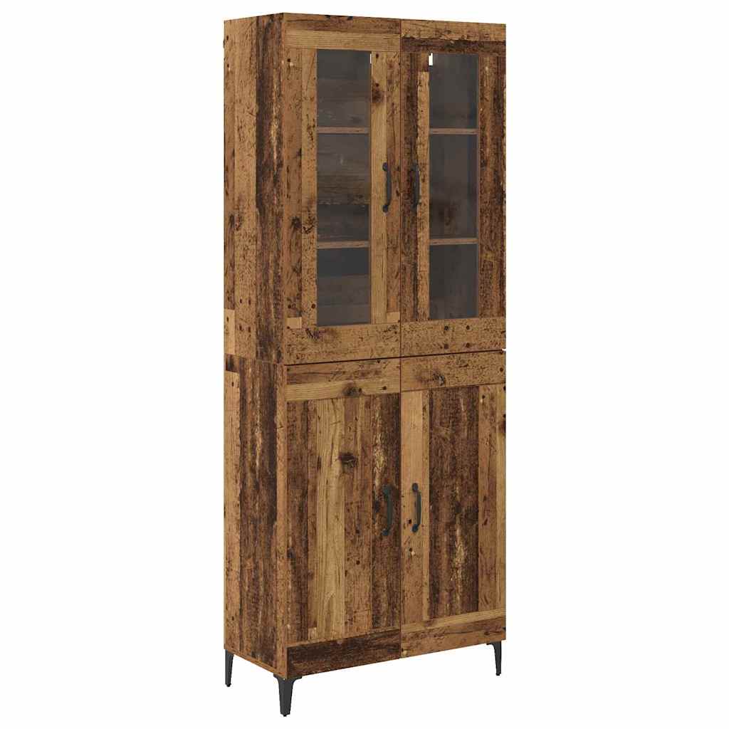 Highboard Old Wood 69.5 x 34 x 180 cm Engineered Wood