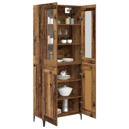 Highboard Old Wood 69.5 x 34 x 180 cm Engineered Wood