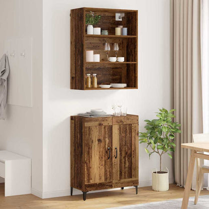 Highboard 2 pcs Old wood Engineered Wood