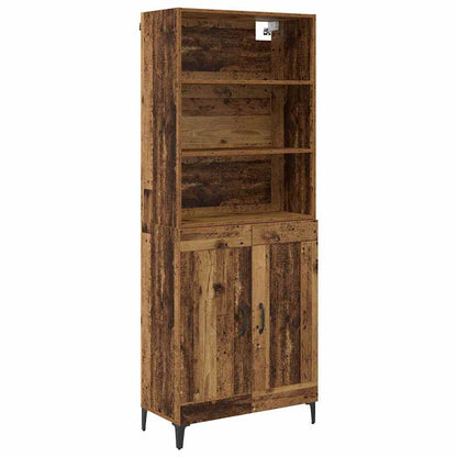 Highboard 2 pcs Old wood Engineered Wood