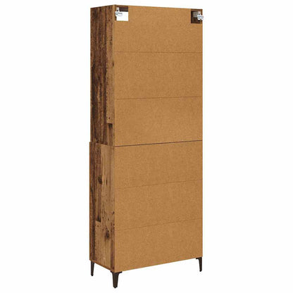 Highboard 2 pcs Old wood Engineered Wood
