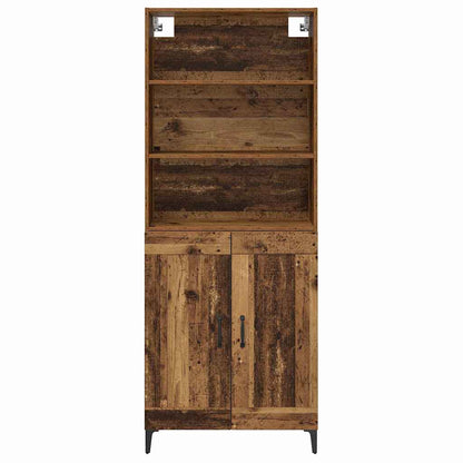 Highboard 2 pcs Old wood Engineered Wood