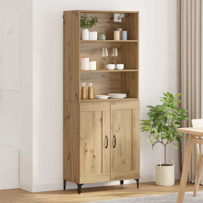 Highboard 2 pcs Artisan oak 69.5 x 34 x 180 cm Engineered Wood