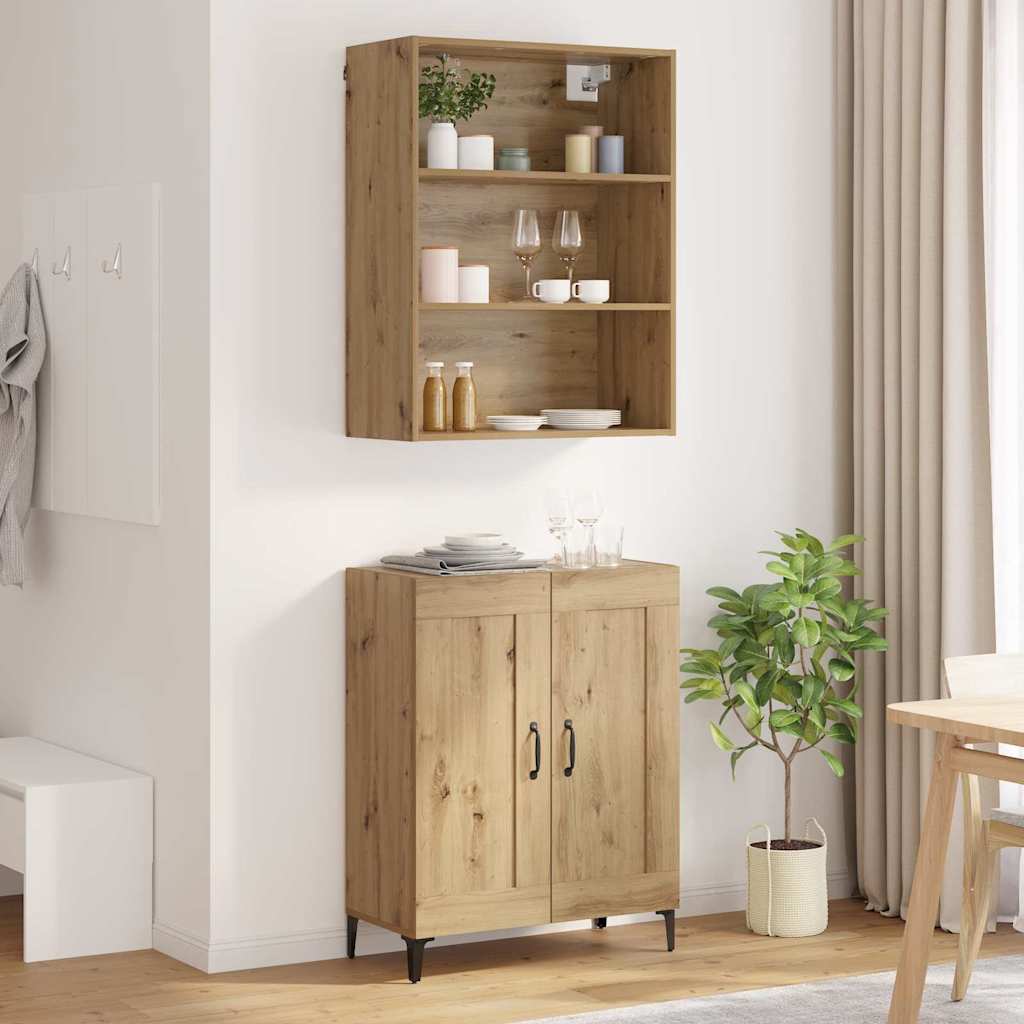 Highboard 2 pcs Artisan oak 69.5 x 34 x 180 cm Engineered Wood