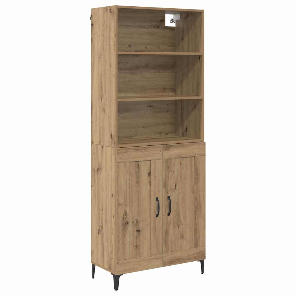 Highboard 2 pcs Artisan oak 69.5 x 34 x 180 cm Engineered Wood