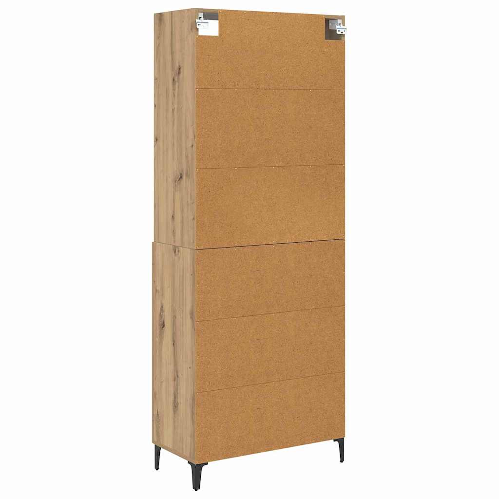 Highboard 2 pcs Artisan oak 69.5 x 34 x 180 cm Engineered Wood