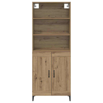 Highboard 2 pcs Artisan oak 69.5 x 34 x 180 cm Engineered Wood