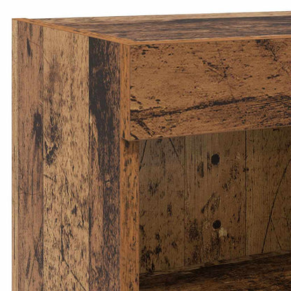 TV Wall Cabinet Set with LED 5 pcs Old Wood Engineered Wood