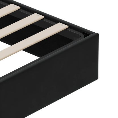 Ottoman Bed Frame Black King Size Velvet