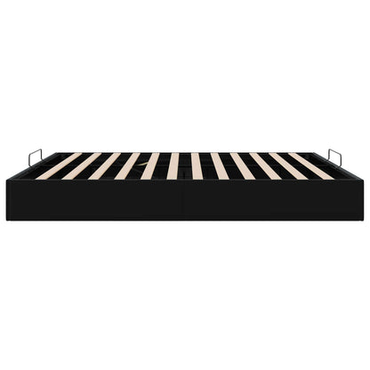 Ottoman Bed Frame Black King Size Velvet
