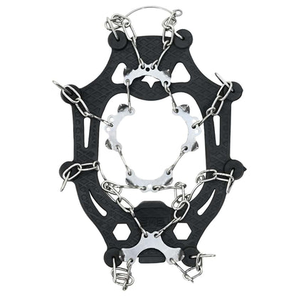 Ice Cleats for Shoes Black S Stainless Steel