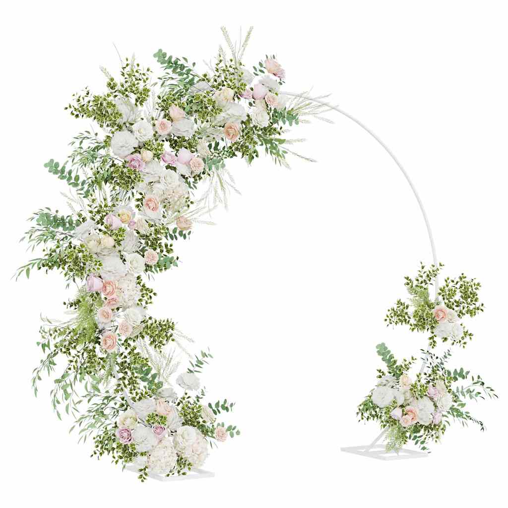 Wedding Arch White 220 x 45 x 200 cm Steel