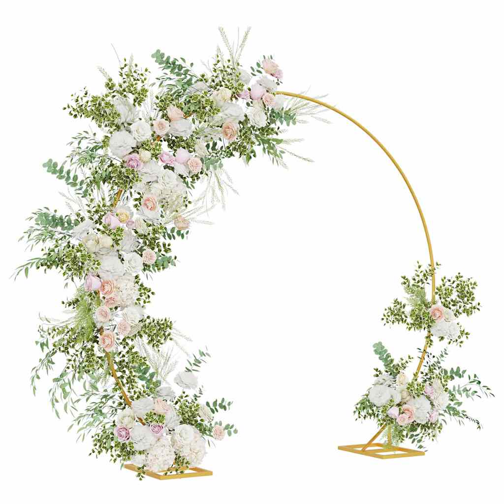 Wedding Arch Gold 220 x 45 x 200 cm Steel