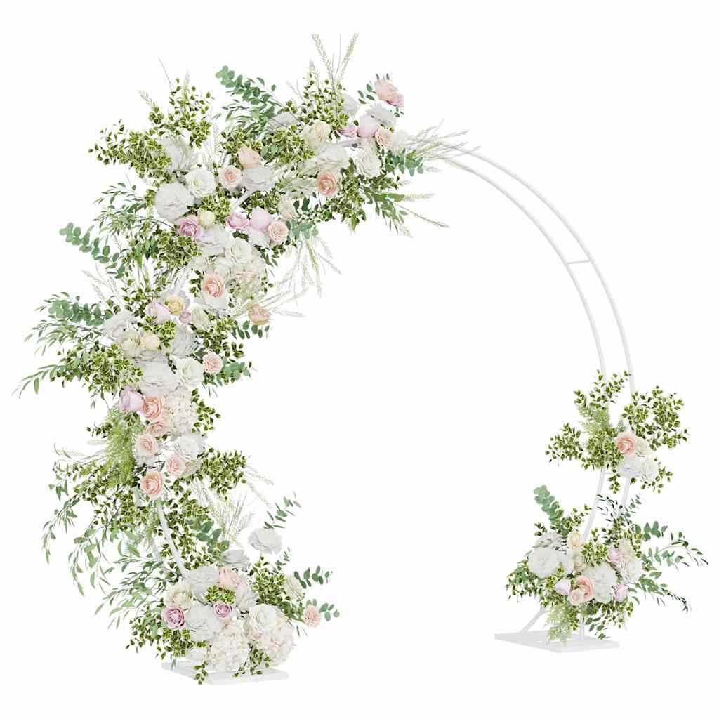 Wedding Arch White 220 x 45 x 200 cm Steel