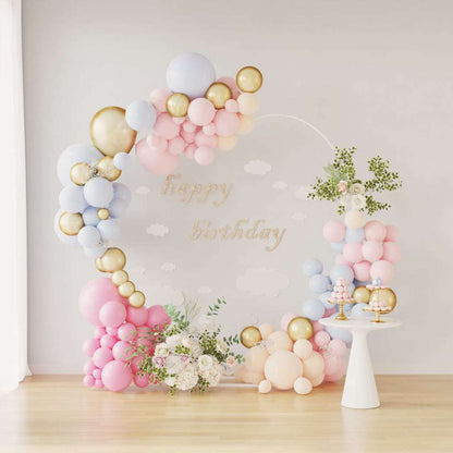 Wedding Arch White 195 x 35 x 211 cm Steel