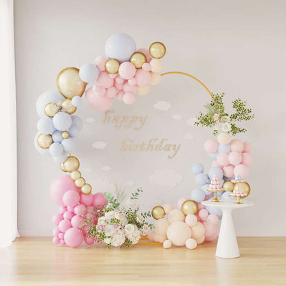 Wedding Arch Gold 195 x 35 x 211 cm Steel