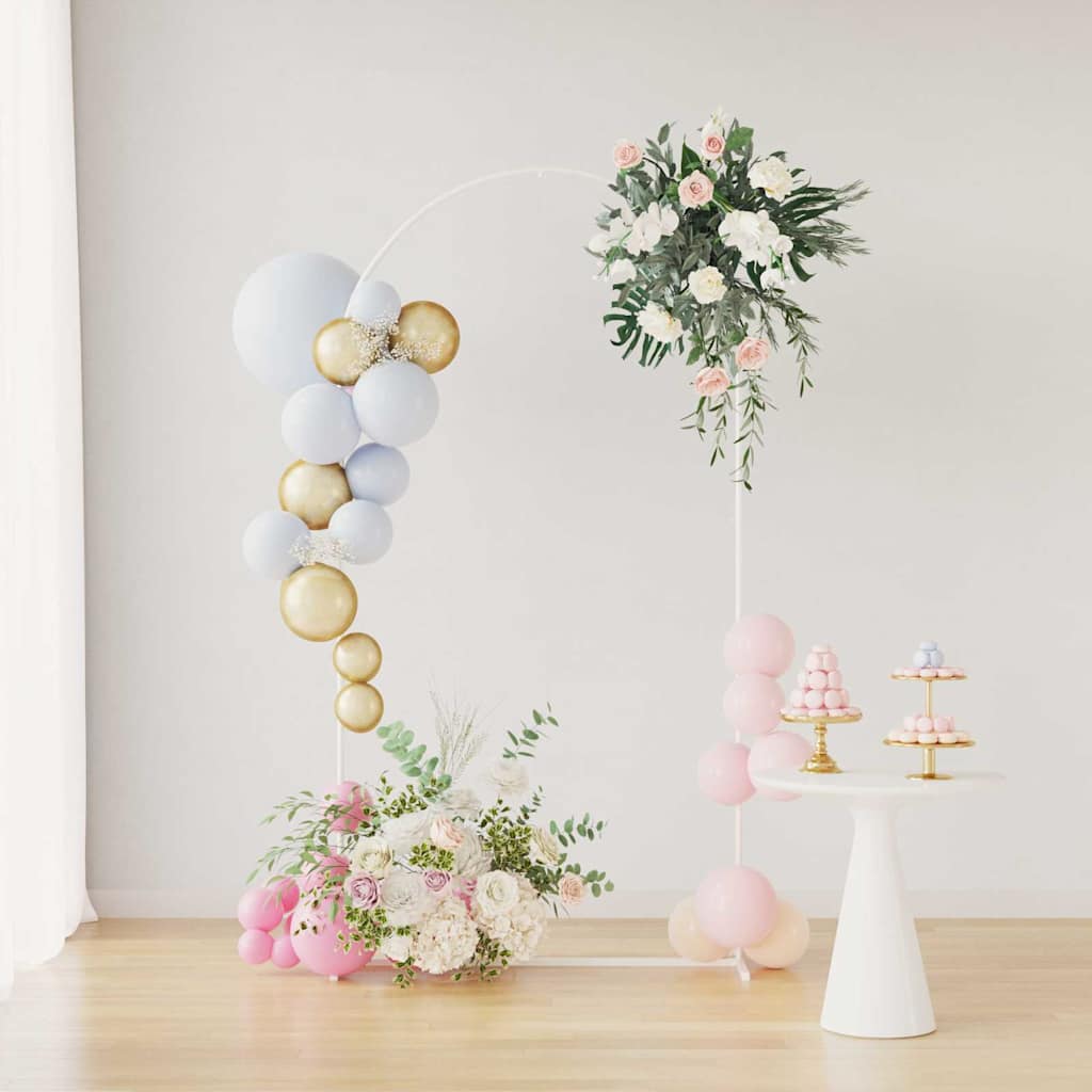 Wedding Arch White 100 x 39 x 200 cm Steel
