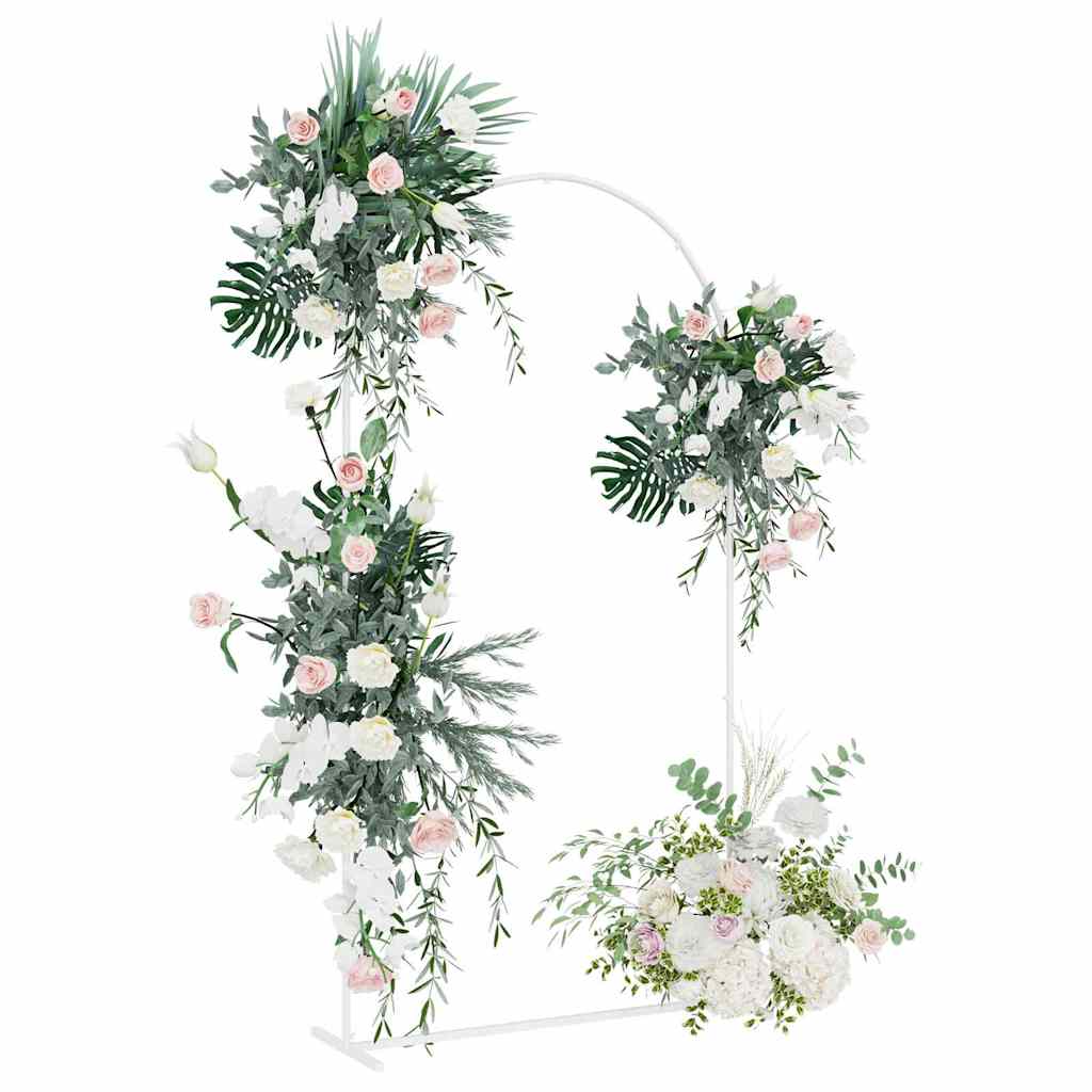 Wedding Arch White 100 x 39 x 200 cm Steel